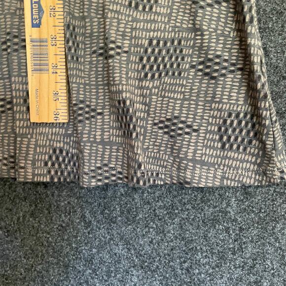 Toad & Co Rosalinda A Line Dress 3/4 Sleeve Organic Cotton Gray/Tan - Picture 6 of 7